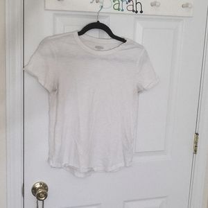 XS White Old Navy Crew Neck Tee Shirt